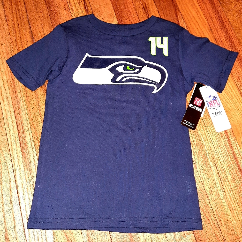 💙💚sz XL Seahawks DK Metcalf 14 Kids Crew Neck Tee